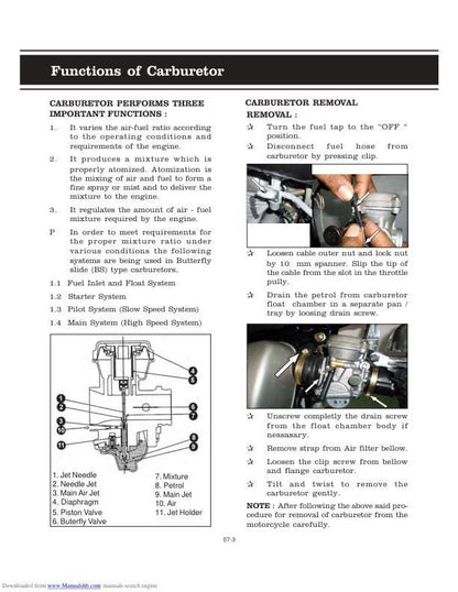 Royal Enfield Classic 500 350 Motorcycle Service Manual | 2008-2012 - sample page 7