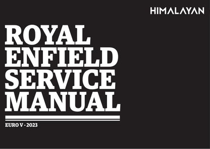 Royal Enfield Himalayan 450 Motorcycle Service Manual factory service manual title page