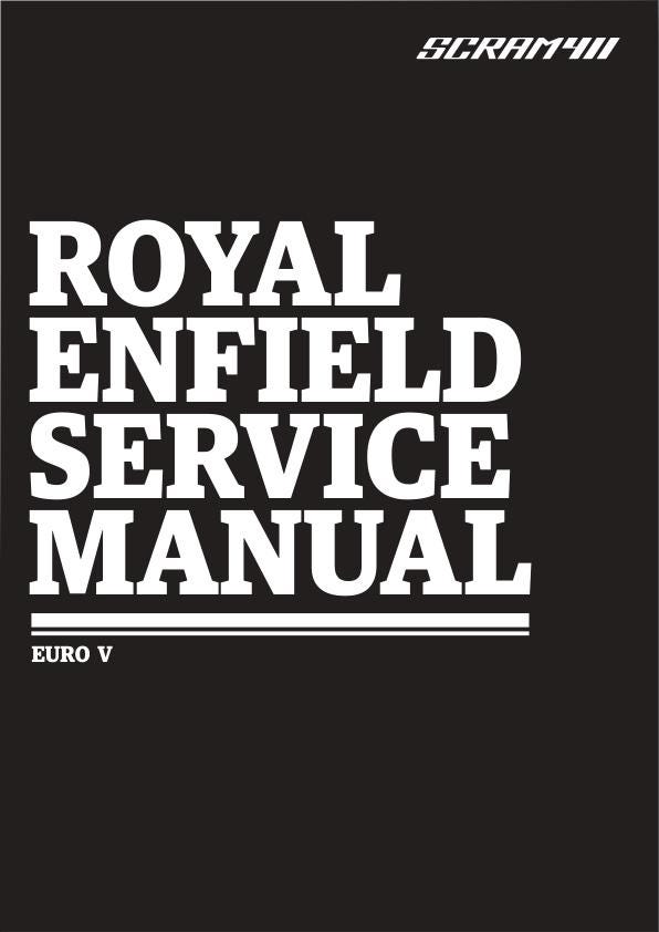 Royal Enfield Scram 411 Motorcycle Service Manual factory service manual title page