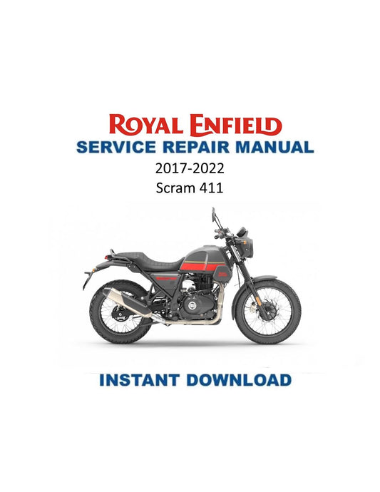 Royal Enfield Scram 411 Motorcycle Service Manual 2017-2022 - Service Manual PDF Instant Download