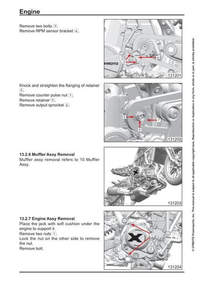CFMOTO 700 Cl-x 700 - Cl-x sport Service Manual sample page from the repair manual
