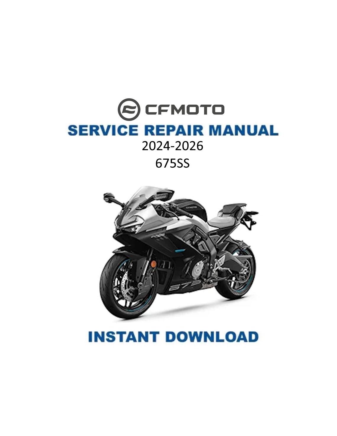 CFMOTO 675SS Service Manual 2024-2026 - Service Manual PDF Instant Download