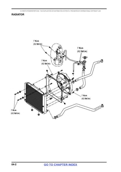 CFMOTO CFORCE CF800-2 Service Repair Manual sample page showing repair procedures