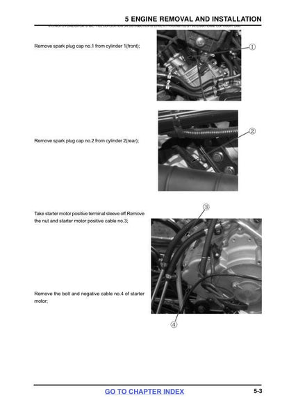 CFMOTO CFORCE CF800-2 Service Repair Manual sample page with technical illustrations