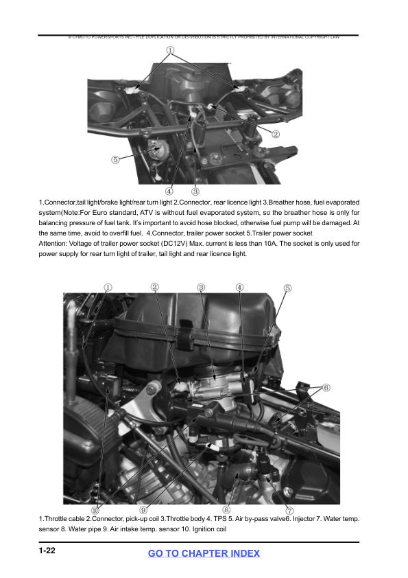CFMOTO CFORCE CF800-2 Service Repair Manual sample page from service manual