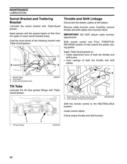 Evinrude ETEC 115 130 150 175 200 V4 V6 Outboard Service Manual sample page with diagrams and specifications