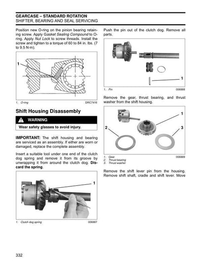 Evinrude ETEC 200 225 250 300 Service Manual sample page from the repair manual