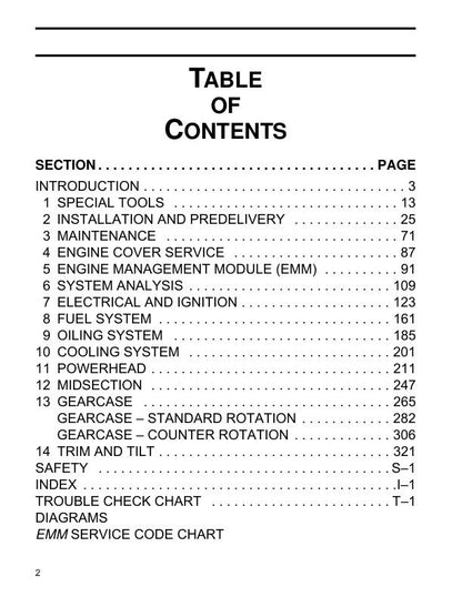 Evinrude E-TEC 200 225 250 Outboard Service Manual | 2008-2012 - sample page 3