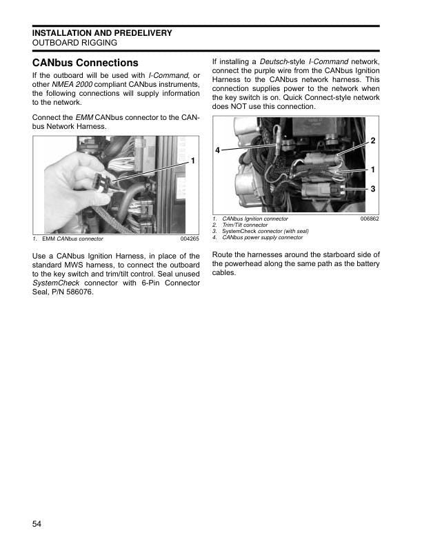 Evinrude E-TEC 200 225 250 Service Manual sample page from service manual