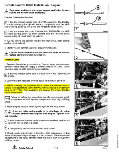 Evinrude 60 65 70 Outboard Service Manual sample page from service manual