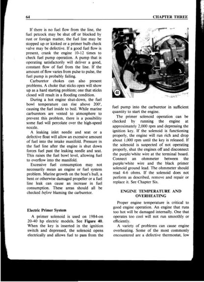 Johnson Evinrude 2-40 HP Outboard Service Manual | 1973-1990 - sample page 4