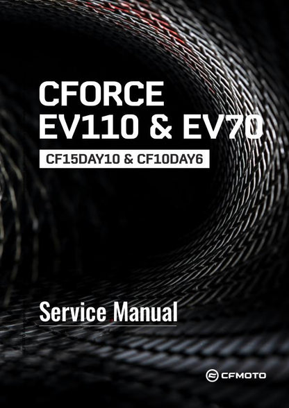 CFMOTO CFORCE EV110 EV70 Service Repair Manual factory service manual title page
