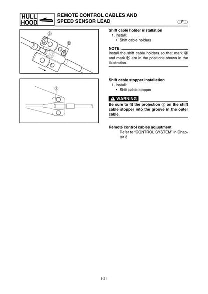 Yamaha WaveRunner FX160 Cruiser Service Manual sample page from the repair manual