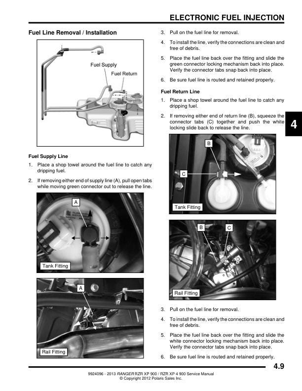 Polaris Ranger RZR XP 900 UTV Service Manual | 2013-2016 - sample page 6