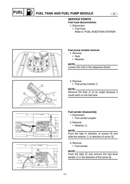Yamaha WaveRunner FX140 PWC Service Manual | 2002-2006 - sample page 3