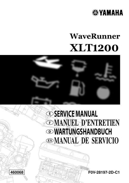 Yamaha WaveRunner XLT1200 Service Manual factory service manual title page