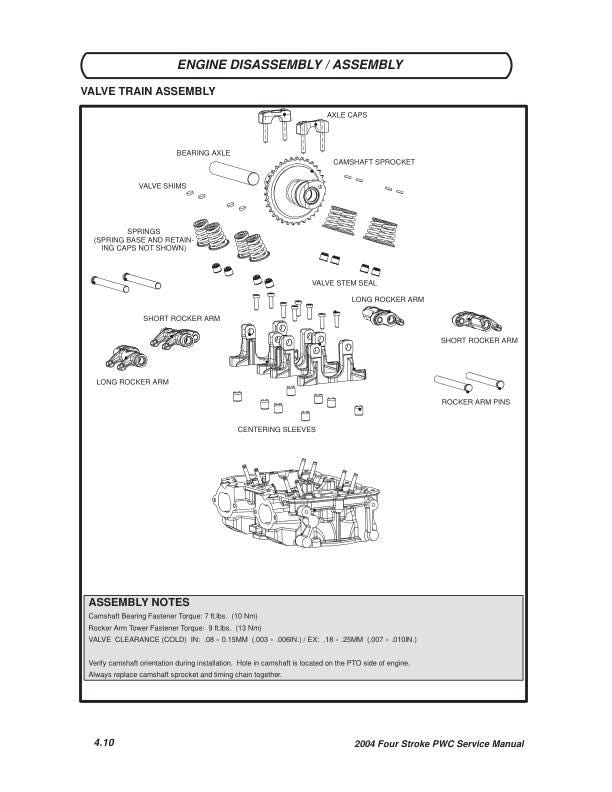 Polaris MSX110 MSX150 Service Manual sample page showing repair procedures