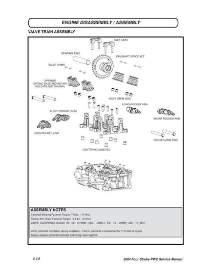 Polaris MSX110 MSX150 Service Manual sample page showing repair procedures