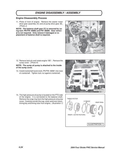 Polaris MSX110 MSX150 Service Manual sample page with technical illustrations