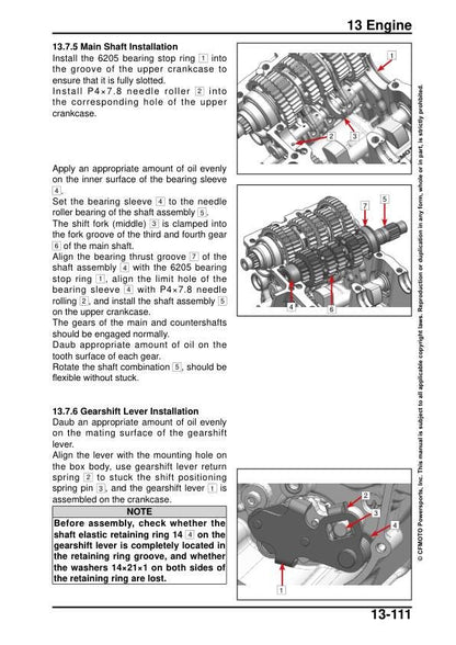 CFMOTO 450CL-C Service Manual sample page showing schematics and diagrams