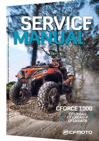 CFMOTO CFORCE 1000 Service Repair Manual factory service manual title page