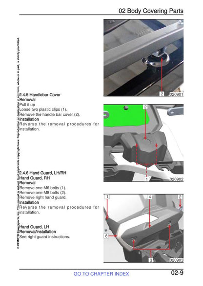 CFMOTO CFORCE 800XC 850XC Service Repair Manual sample page from service manual