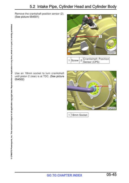 CFMOTO CFORCE CF80OXC Service Repair Manual sample page from the repair manual