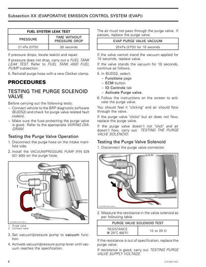 Can Am Defender Traxter HD8 HD10 Service Manual sample page with technical illustrations