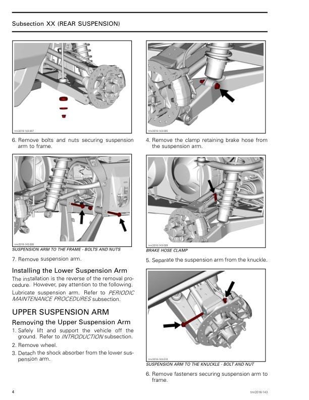 Can Am Defender Traxter HD8 HD10 Service Manual sample page from the repair manual