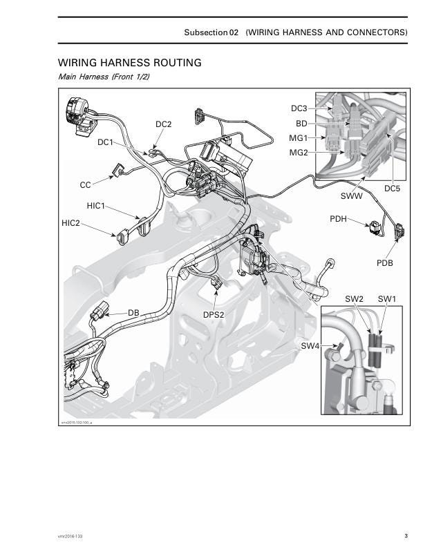 Can Am Outlander 570 Pro 650 850 1000 Service Manual sample page with diagrams and specifications