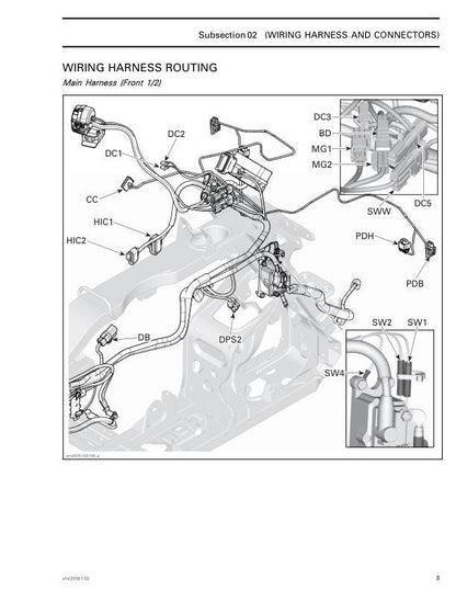 Can Am Outlander 570 Pro 650 850 1000 Service Manual sample page with diagrams and specifications