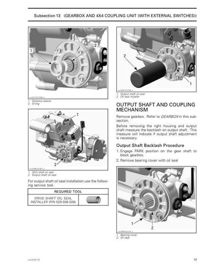 Can Am Outlander 570 Pro 650 850 1000 Service Manual sample page from service manual