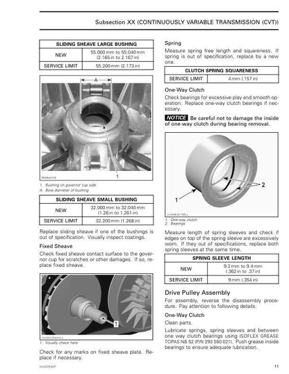 Can Am Commander 800R 1000 DPS XT Service Manual sample page from service manual