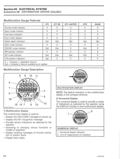 Sea-Doo GTS GTI GTR RXP RXT GTX Wake Service Manual sample page from the repair manual