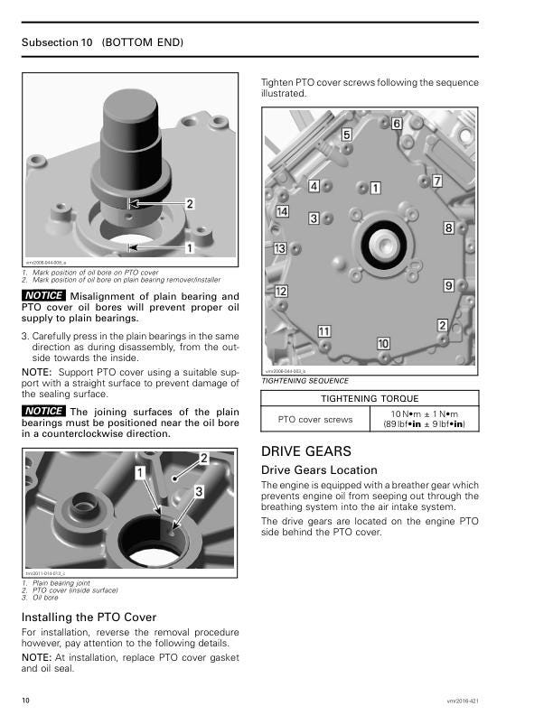Can Am Renegade 1000R XXC XMR Service Manual sample page with technical illustrations