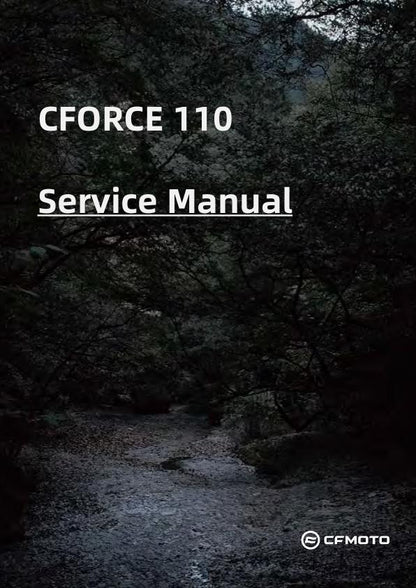 CFMOTO CFORCE 110 Service Repair Manual factory service manual title page