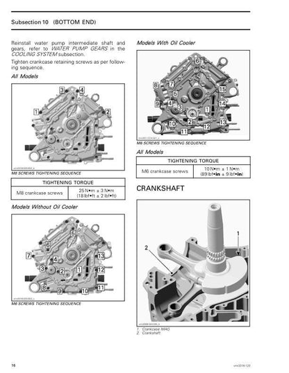 Can Am Can-Am Outlander 1000 / MAX  Service Manual sample page showing repair procedures