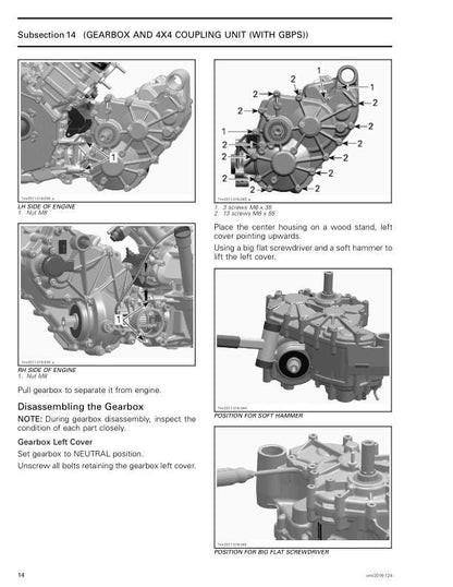 Can Am Can-Am Outlander 1000 / MAX  Service Manual sample page from the repair manual