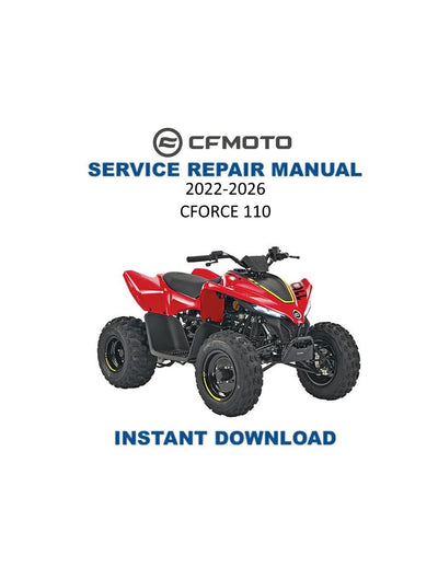 CFMOTO CFORCE 110 Service Repair Manual 2022-2026 - Service Manual PDF Instant Download
