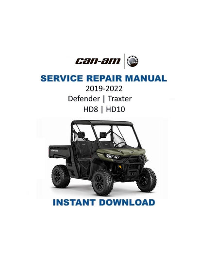 Can Am Defender Traxter HD8 HD10 Service Manual 2019-2022 - Service Manual PDF Instant Download