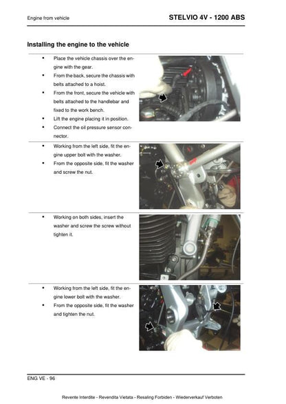 Moto Guzzi Stelvio 1200 4v ABS Motorcycle Service Manual | 2008-2010 - sample page 4