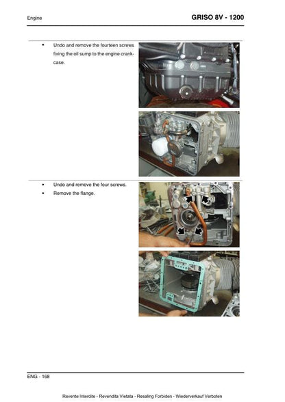 Moto Guzzi Griso 1200 8v Motorcycle Service Manual sample page with technical illustrations
