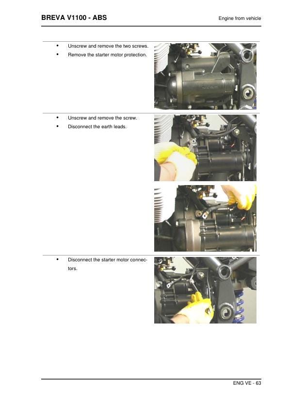 Moto Guzzi Breva 1100 ABS Motorcycle Service Manual | 2013-2016 - sample page 4