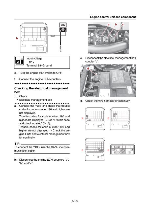 Yamaha F375A F425A XF325 XF425 Outboard Service Manual sample page from service manual