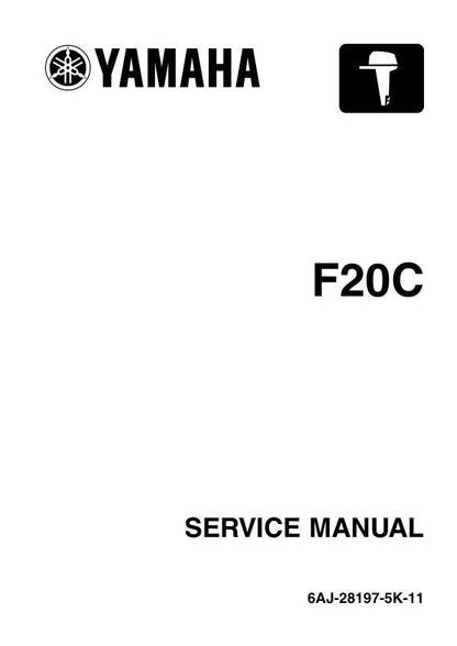 Yamaha F20C Outboard Service Manual 2007-2010 - Service Manual PDF Instant Download