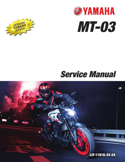 Yamaha MT-03 Motorcycle Service Manual factory service manual title page