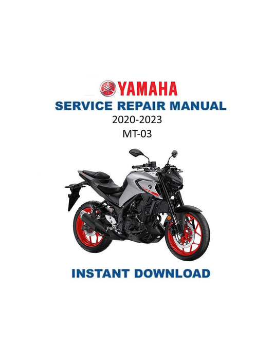 Yamaha MT-03 Motorcycle Service Manual 2020-2023 - Service Manual PDF Instant Download