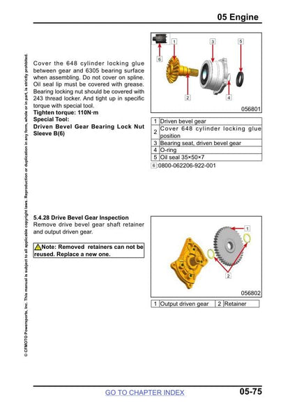 CFMOTO UFORCE U10 1000 1000XL Service Repair Manual sample page showing repair procedures