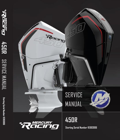 Mercury Racing 450R Supercharged Outboard Service Manual factory service manual title page