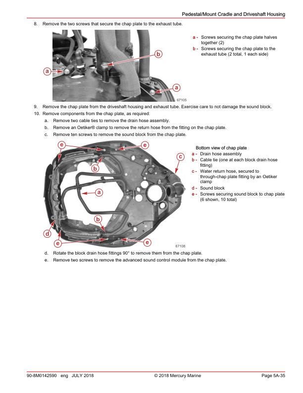 Mercury Verado 250 300 AMS SeaPro Outboard Service Manual sample page from the repair manual